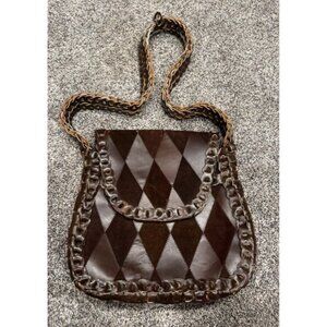 Vintage Handmade Leather Bag Design Brown